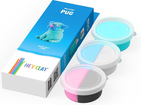 Klei hey clay – Pug (3 cans)