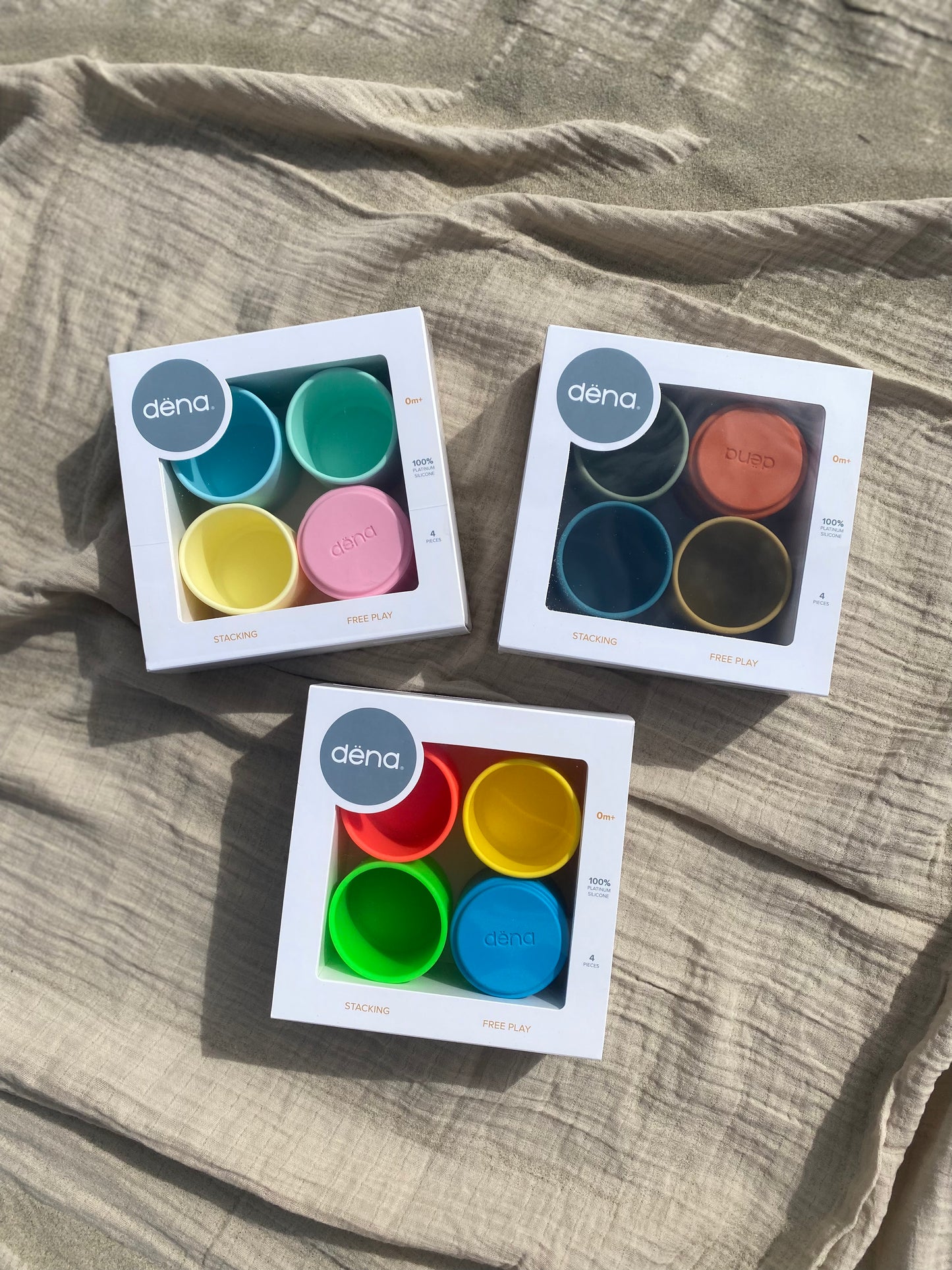 Stacking cups silicone - Dena pastel