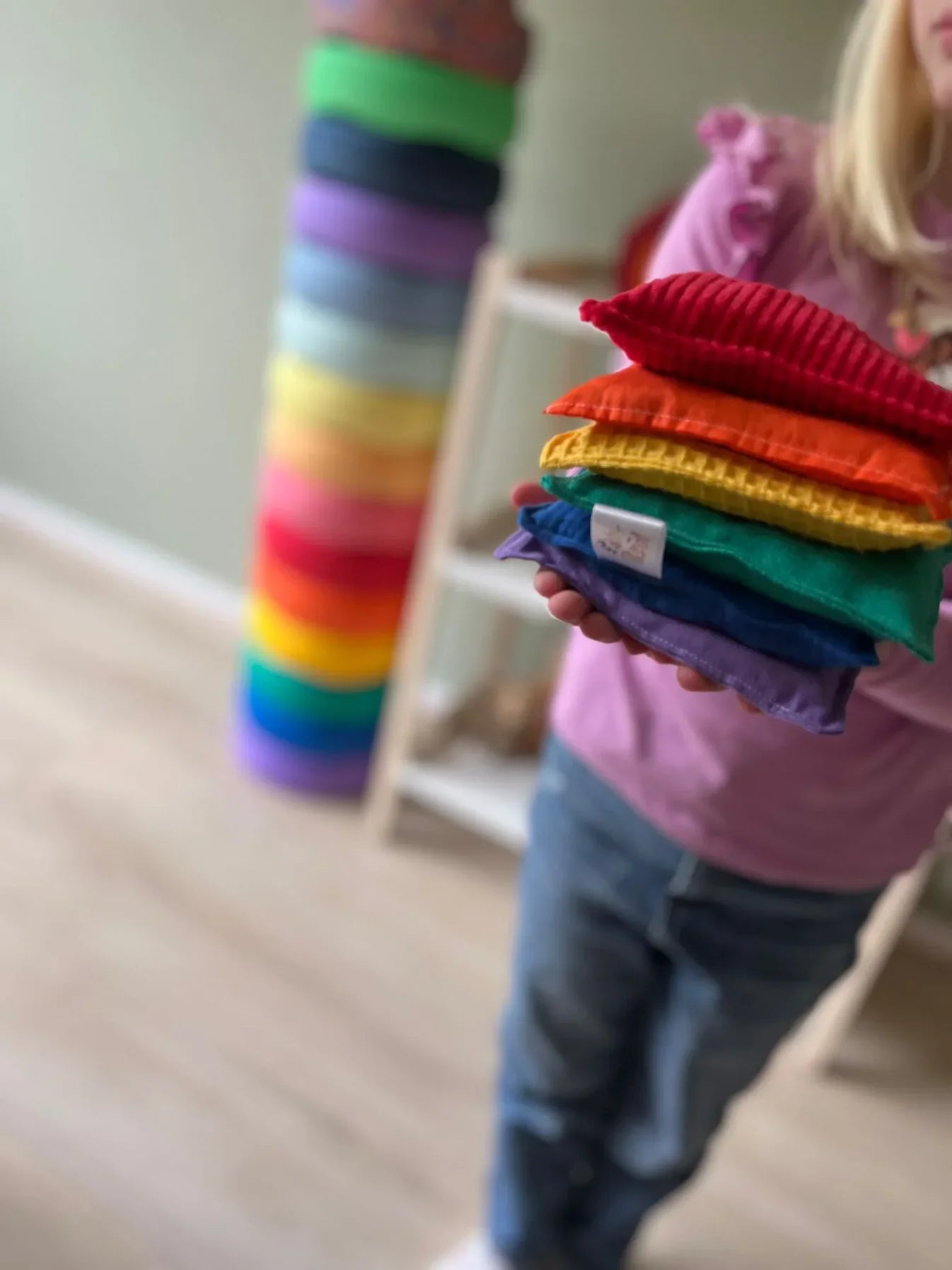 Pit and Play - Beanbag Set Rainbow PROMOTION 6+1 FREE