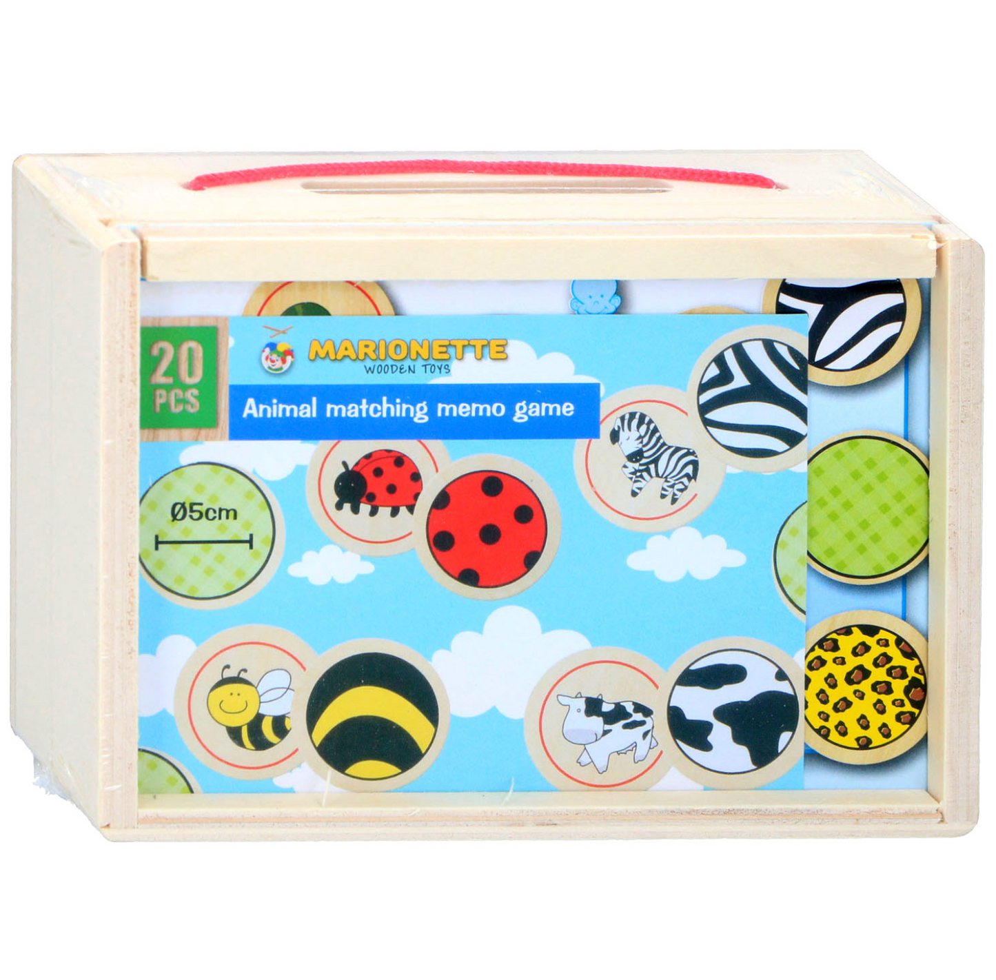 Houten Memospel Dieren – (20-delig)