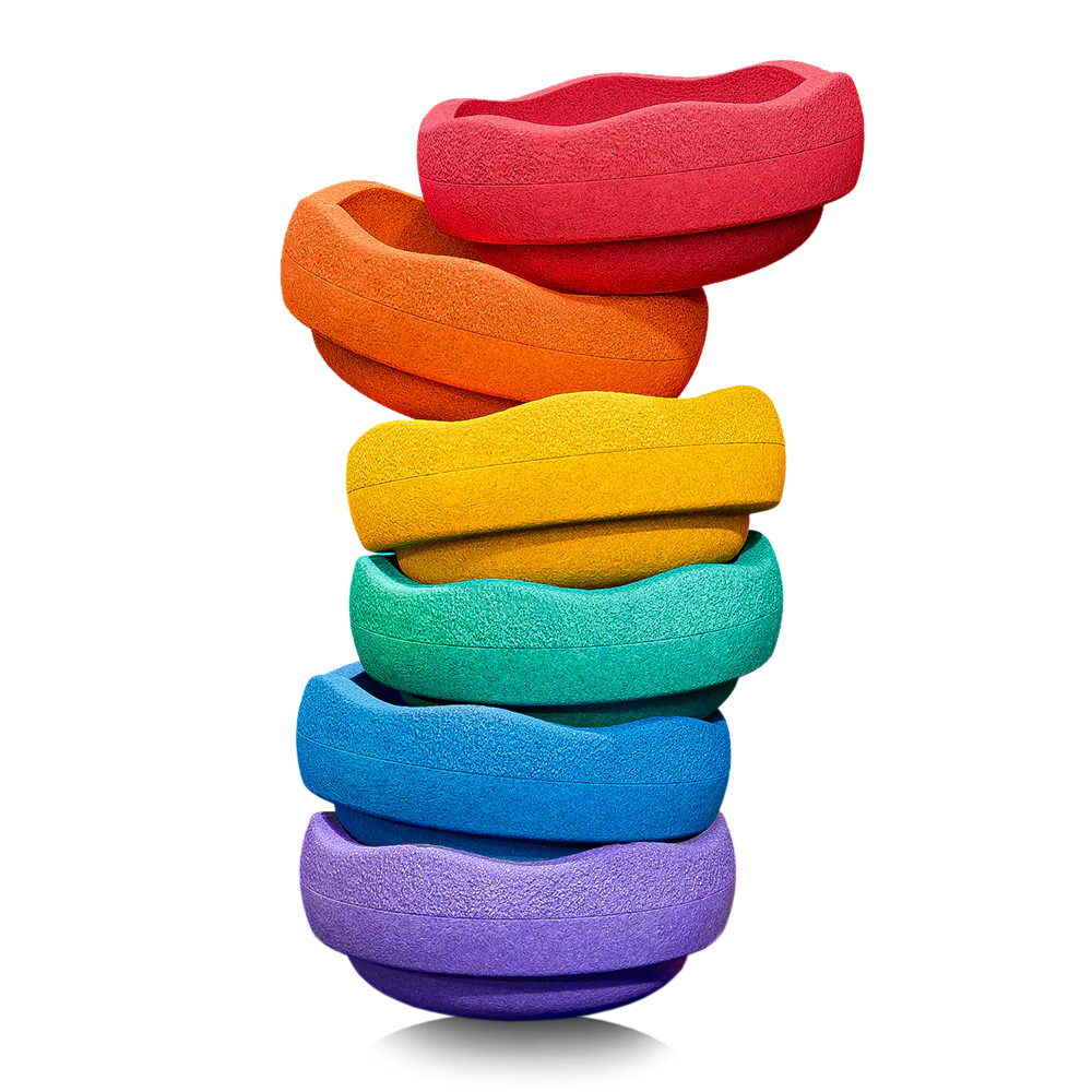 Mini Stapelstein – Regenboog Set (6-delig)
