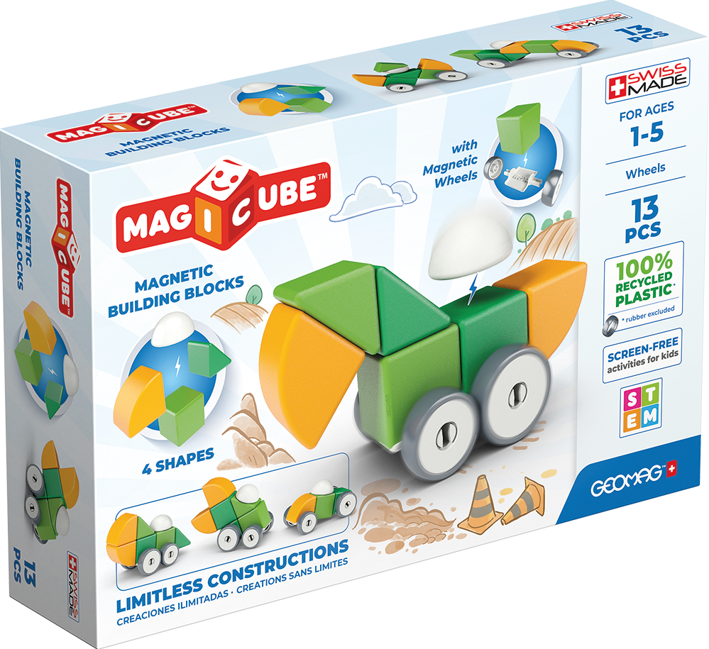 Magicube Geomag Recycled Wheels – Magnetische Bouwset 13-delig