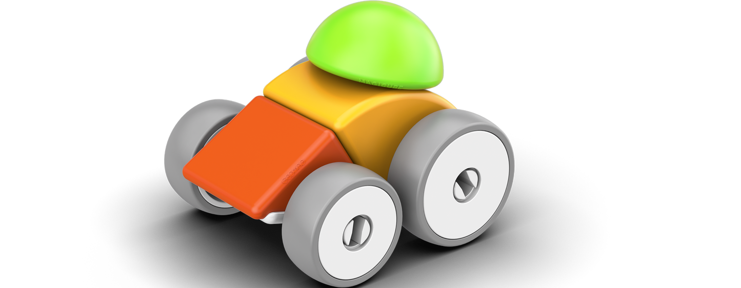 Magneetspeelgoed - Magicube Cars Geomag Recycled – 10-delig