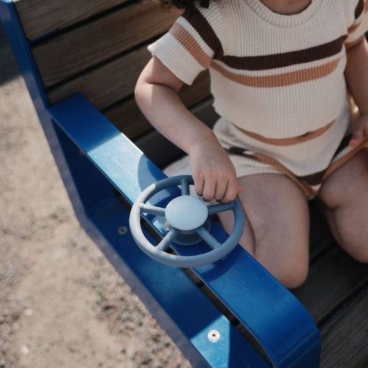 Fidget spinner mushie - blauw wiel- nieuw