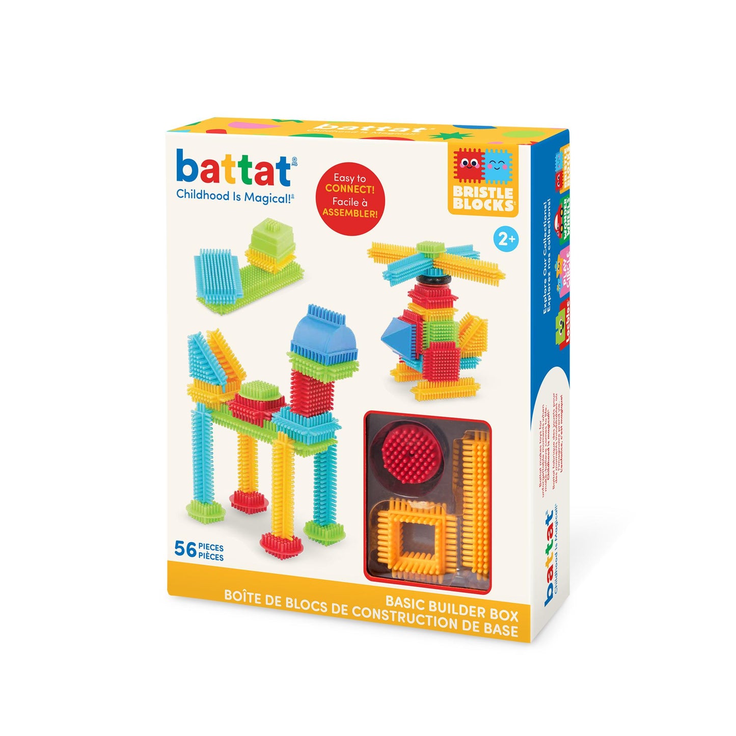 Bristle Blocks bouwplezier – 56-delige set in doos