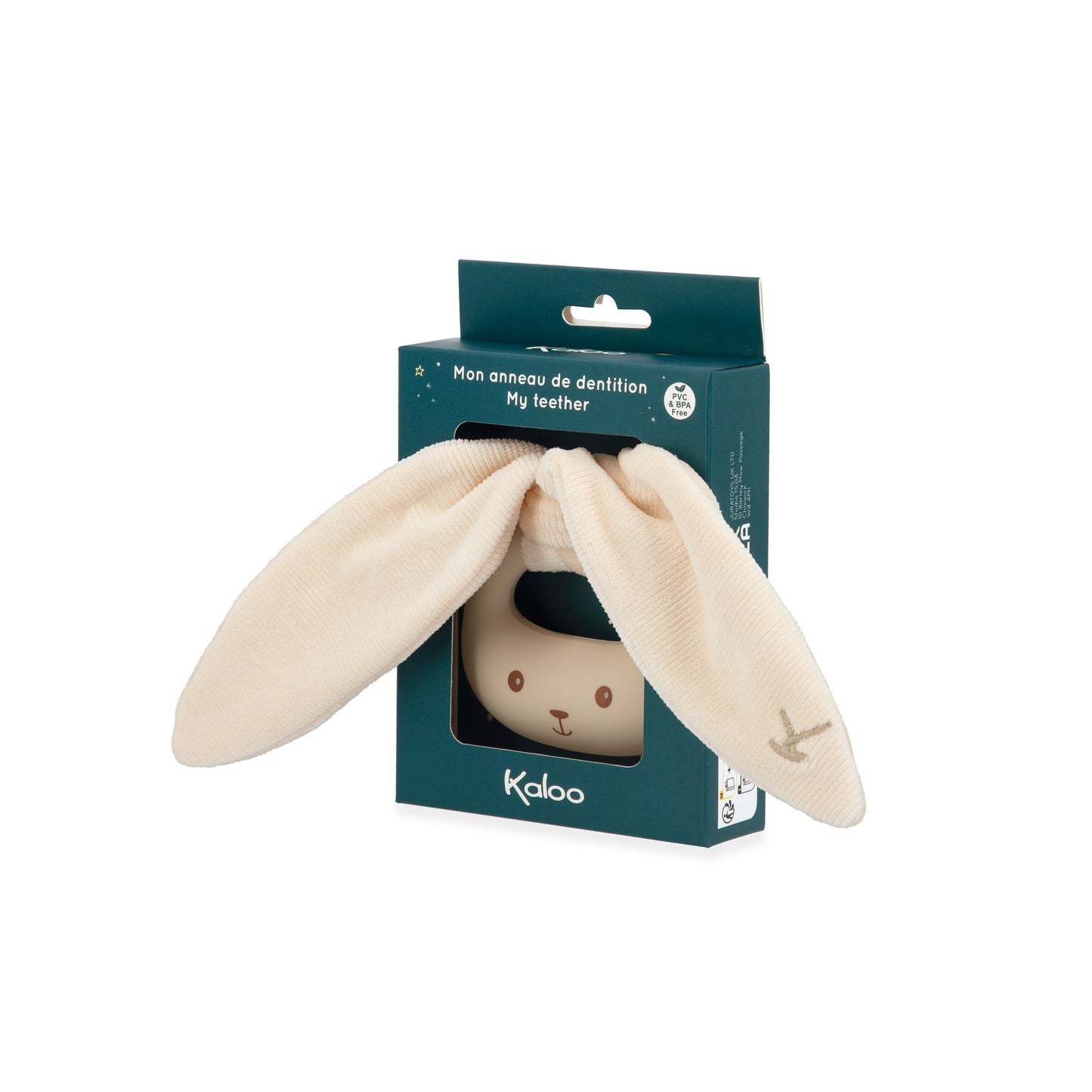 Kaloo - teething ring rabbit cream