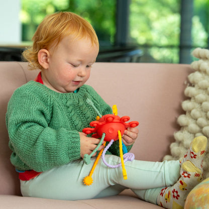 Fidgit - TickiT Silisoft Zip Trek Speelgoed – Regenboog (9m+)