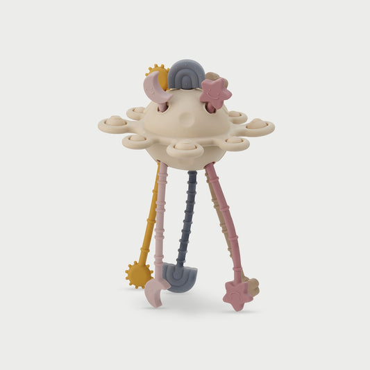 Fidgit - TickiT Silisoft Zip Trek Speelgoed – Aarde Kleuren (9m+)