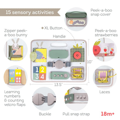 Taf toys – activity buckles board