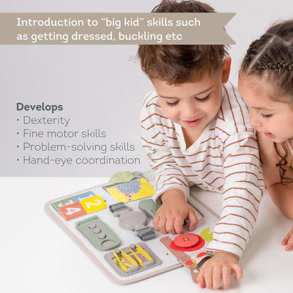 Taf toys – activity buckles board