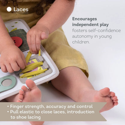 Taf toys – activity buckles board