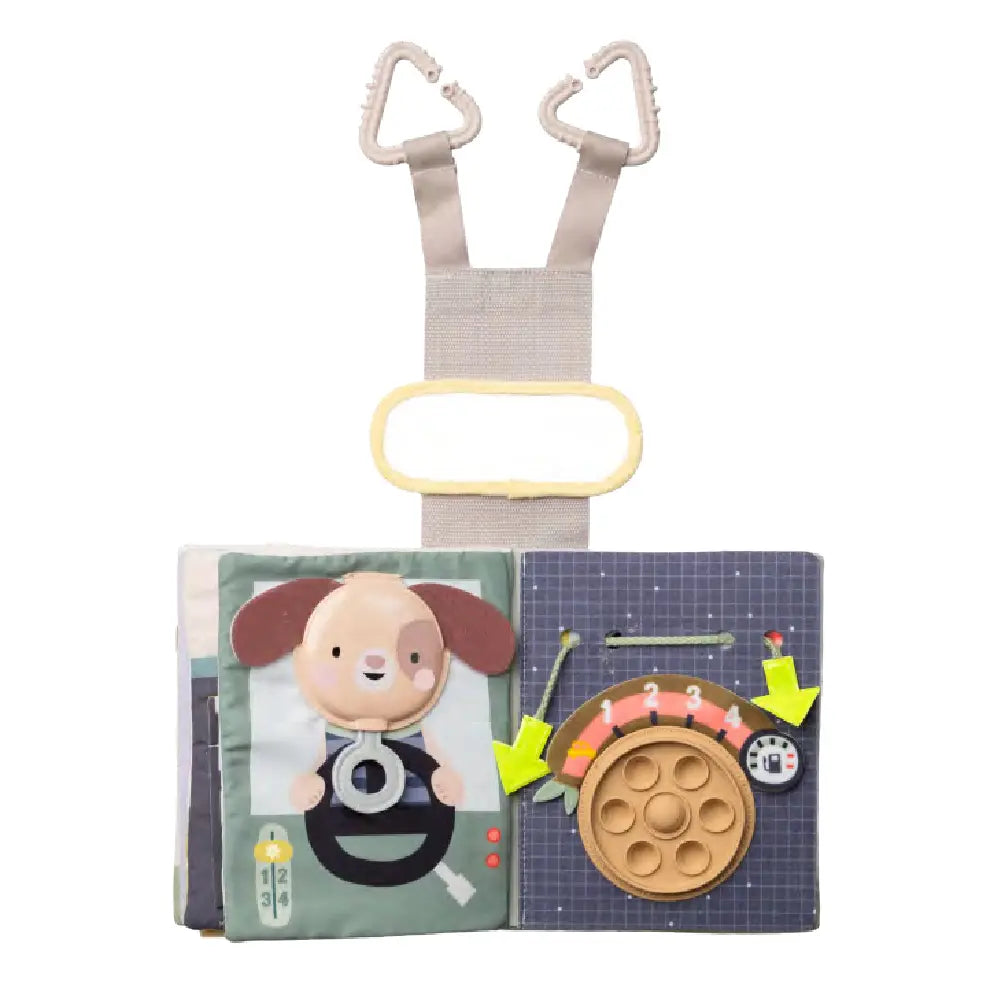 Activity boek baby onderweg – sensorisch busy book auto - Taf Toys