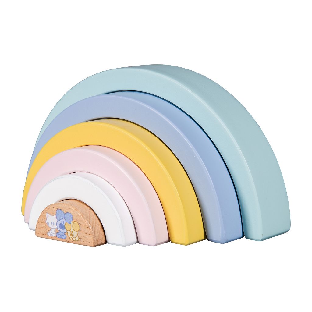 Houten Regenboog – Woezel en Pip