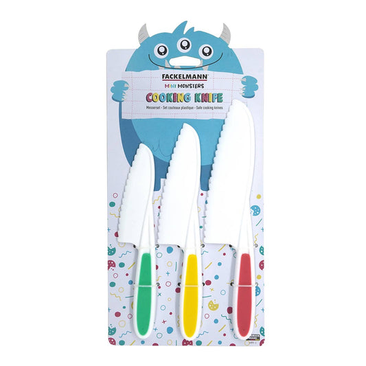 Fackelmann Mini Monsters set van 3 kindermessen