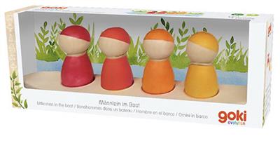 Goki Little Men in the Boat – Houten Speelfiguren (5-delig)