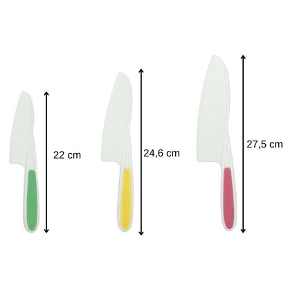 Fackelmann Mini Monsters set van 3 kindermessen