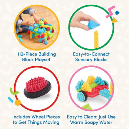 Bristle Blocks bouwplezier – 112-delige set in doos