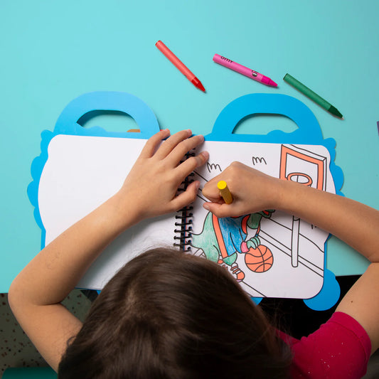 OMY Super Kleur & Sticker boek – Dino