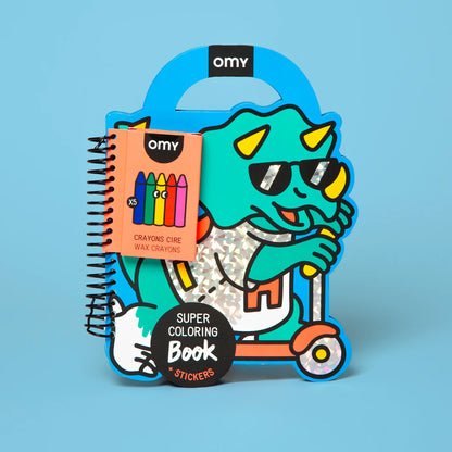 OMY Super Kleur & Sticker boek – Dino