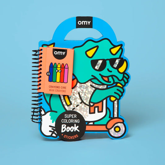 OMY Super Kleur & Sticker boek – Dino