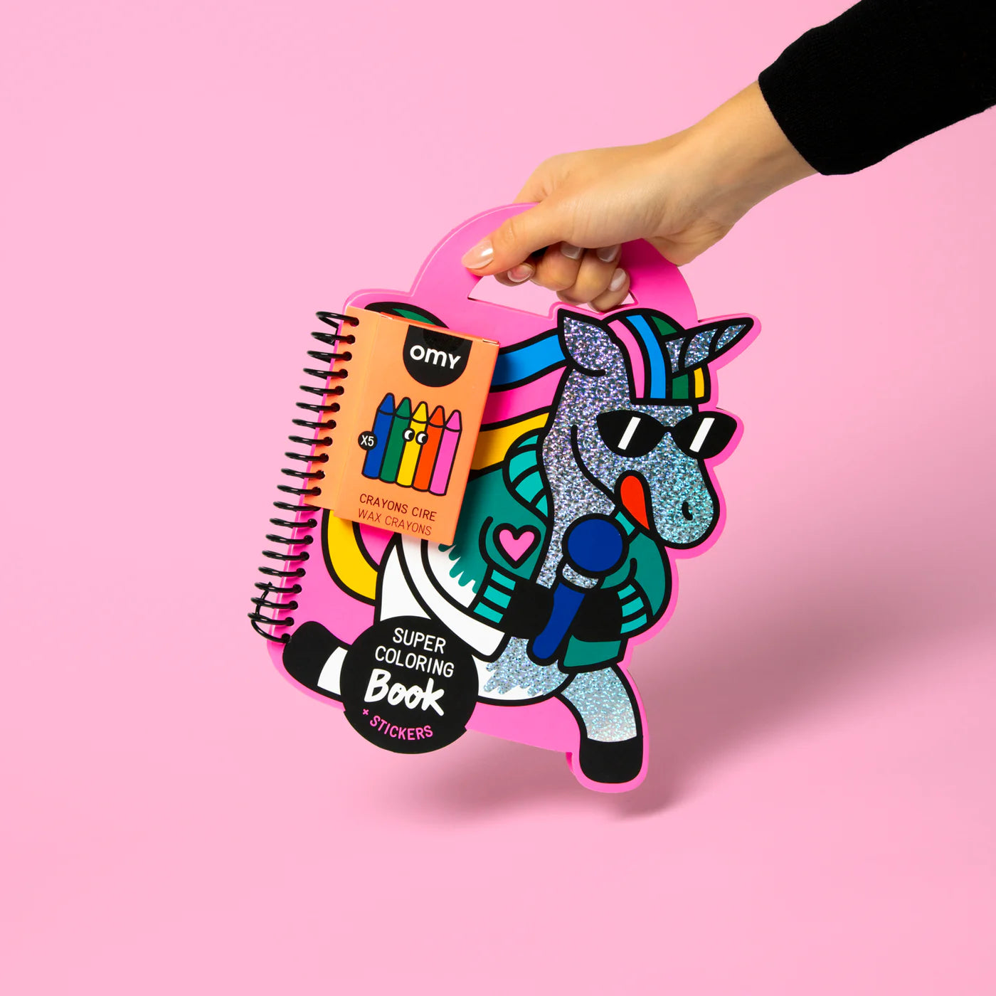 OMY Super Kleur & Sticker Boek – Eenhoorn