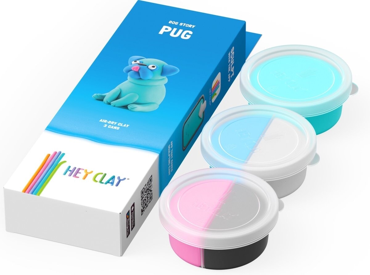 Klei hey clay – Pug (3 cans)