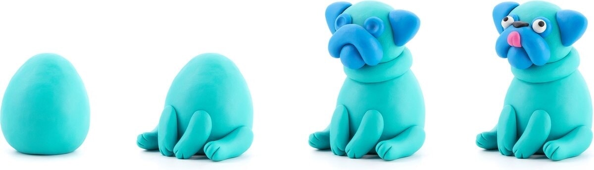 Klei hey clay – Pug (3 cans)