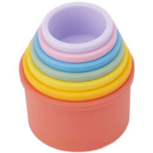 NIEUW! Stapelbekers Tickit Silisoft Ronde – Regenboog (7 stuks)