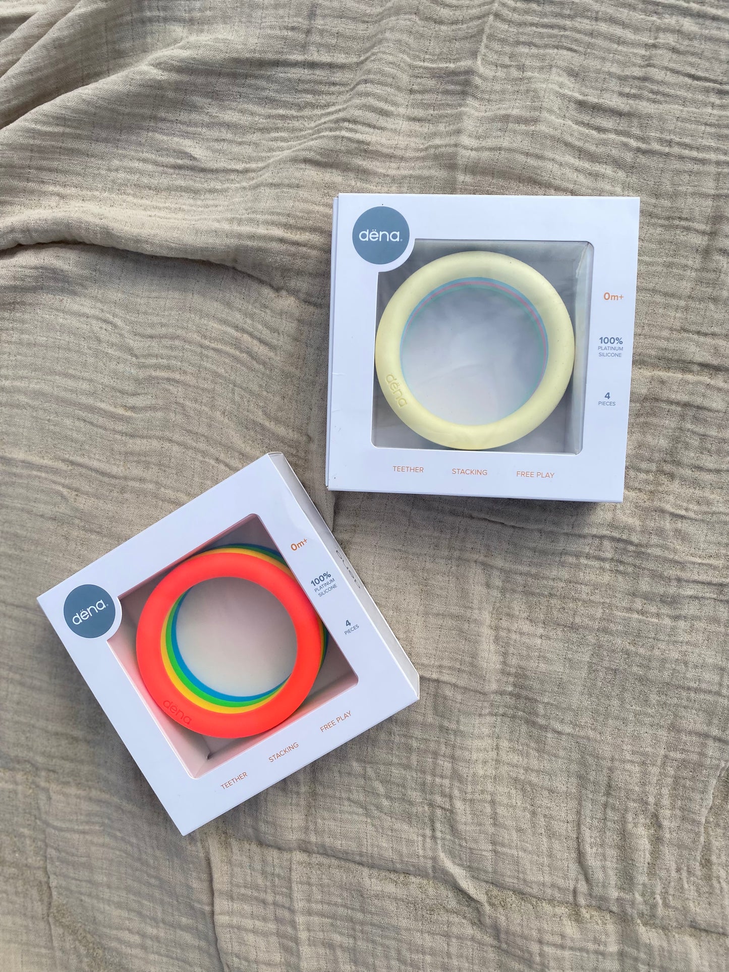 Dena - bijt/activiteiten ringen neon