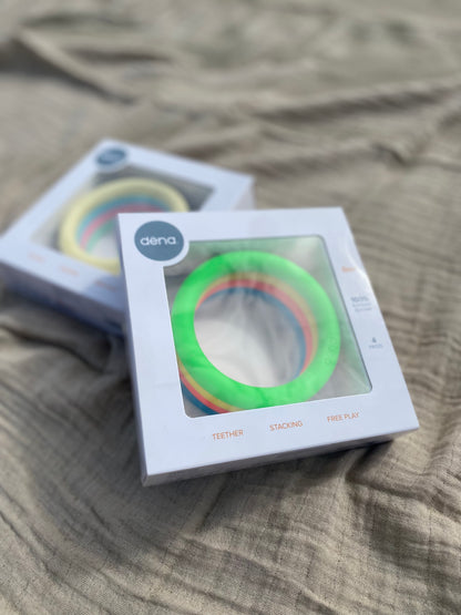 Dena - bijt/activiteiten ringen neon