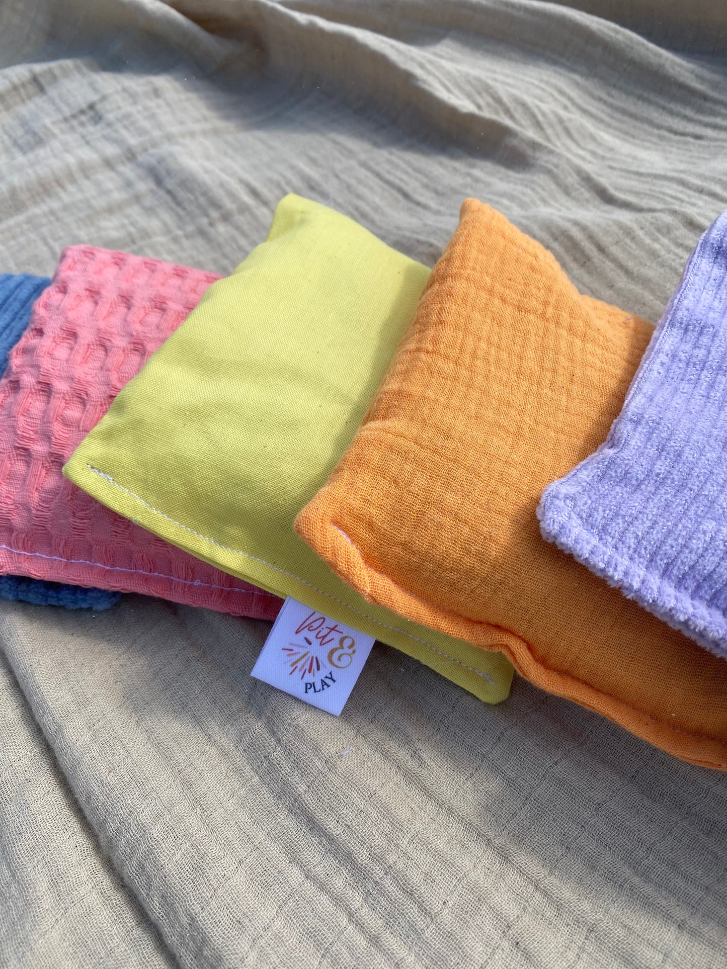 Pit and Play - Pittenzakjes set pastel ACTIE 6+1 GRATIS