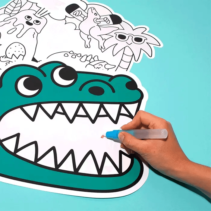 OMY Magische Water Placemats x 2 – Dinosaurus