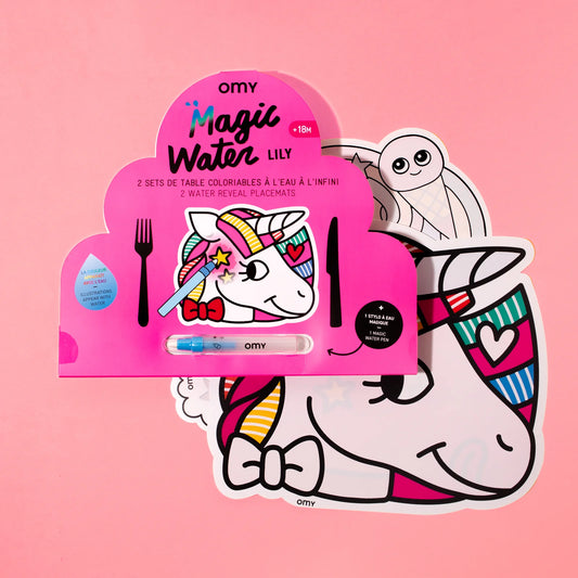 OMY Magische Water Placemats x 2 – Eenhoorns