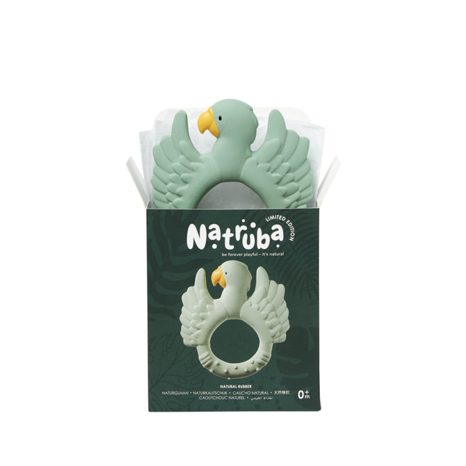 Natruba Teething Ring – Parrot Natural Rubber