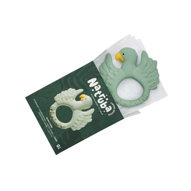 Natruba Teething Ring – Parrot Natural Rubber