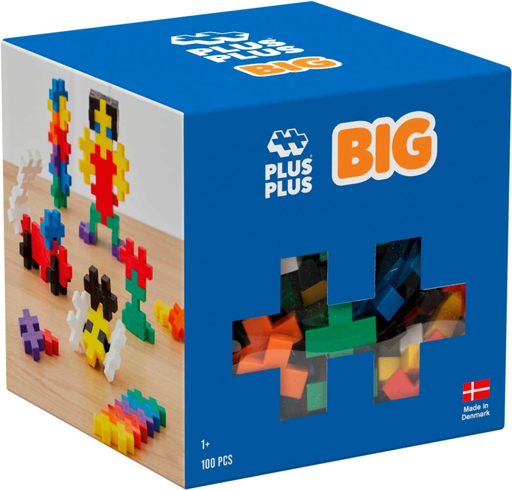 Plus-Plus BIG Basic Color Mix (100 pieces) 🌈