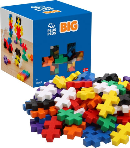 Plus-Plus BIG Basic Color Mix (100 pieces) 🌈