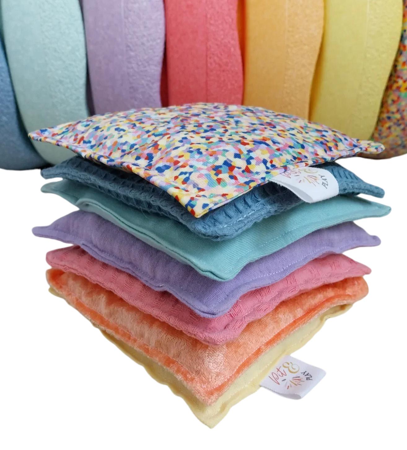 Pit and Play - Pittenzakjes set pastel ACTIE 6+1 GRATIS