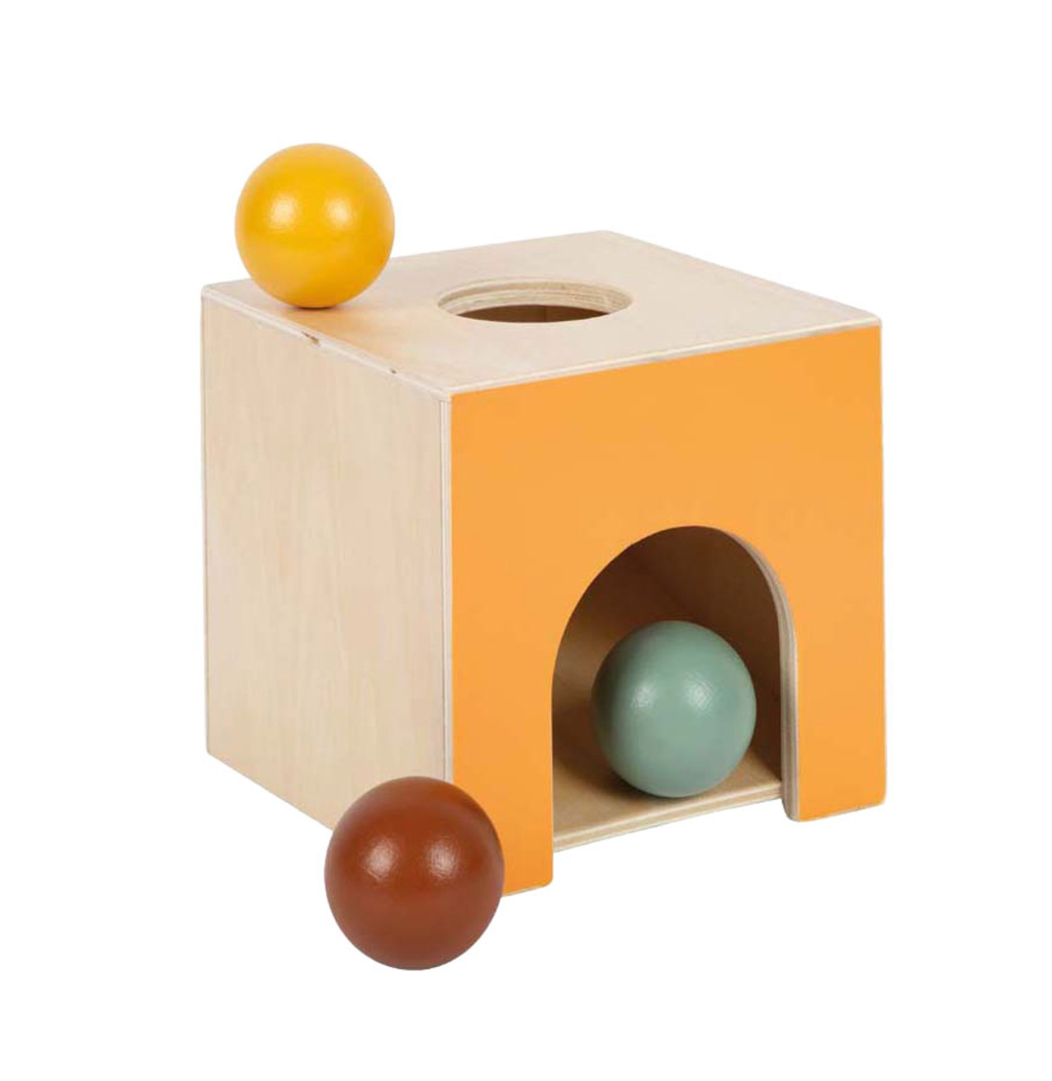 Houten Montessori Knikkerdoos - Small foot (12m+)