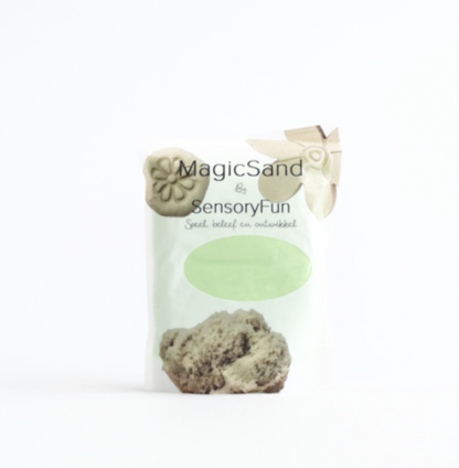SensoryFun - Magic Sand - 1kg – Groen (ASBESTVRIJ GETEST!!)