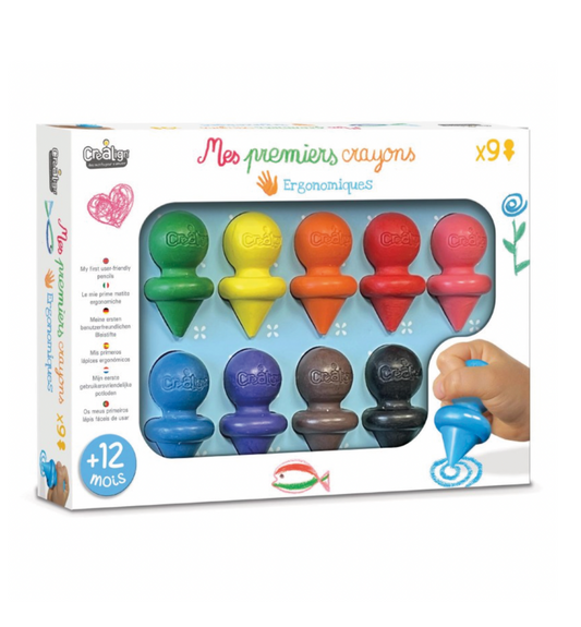 Mijn eerste kleurpotloden – 9 stuks (12M+)