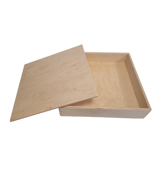 Sensorische speelbak met deksel 25x25x5 cm