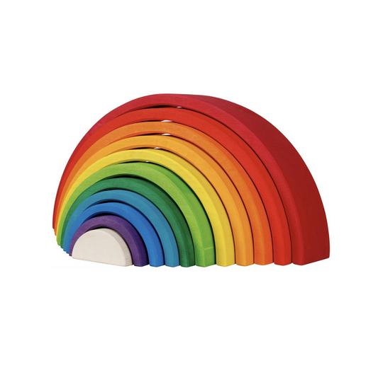 Goki - Houten Regenboog Stapelblokken -  11-delig