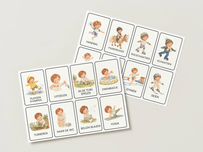 Dagritme kaartjes 180+ stuks (digitale download) - mijn dag in kaart