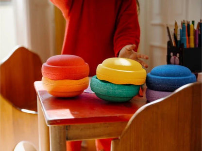 Mini Stapelstein – Regenboog Set (6-delig)