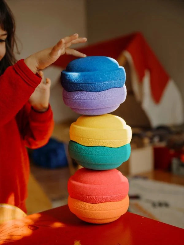 Mini Stapelstein – Regenboog Set (6-delig)