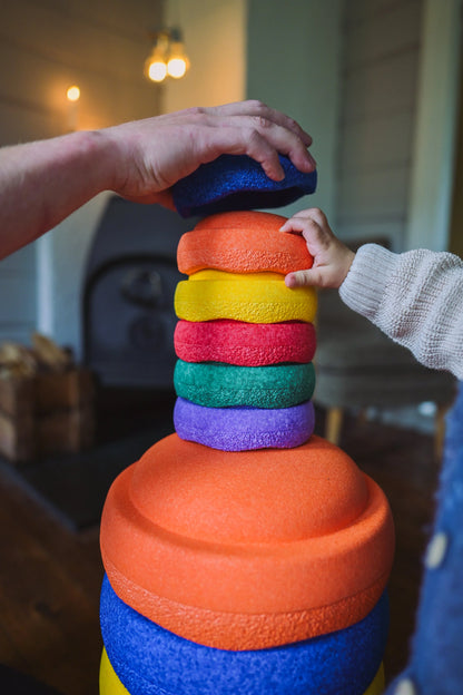 Mini Stapelstein – Regenboog Set (6-delig)
