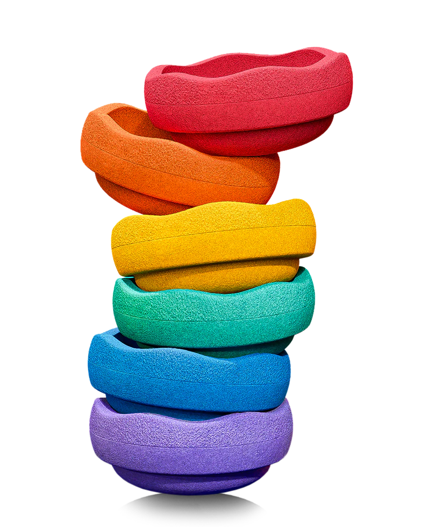 Mini Stapelstein – Regenboog Set (6-delig)