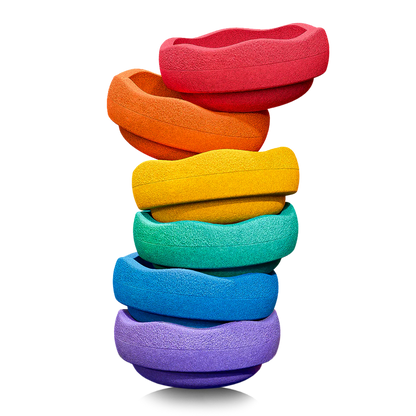 Mini Stapelstein – Regenboog Set (6-delig)