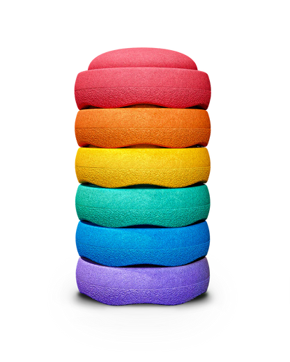 Mini Stapelstein – Regenboog Set (6-delig)